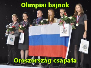 Az olimpiai bajnok orosz csapat